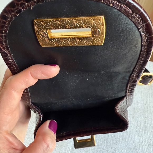 Avignon belt bag in brown croc - Picture 3 of 3